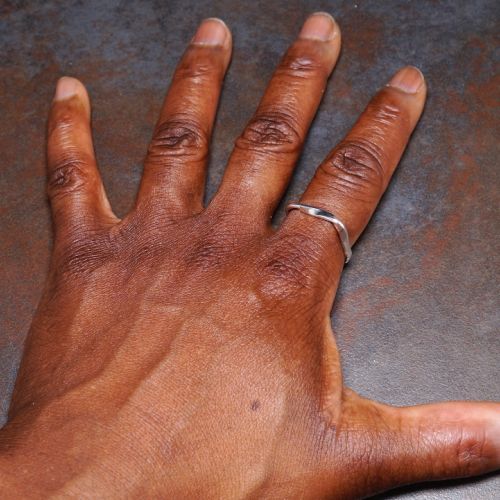 What your rings on your your fingers say about you, wearing a ring on your left hand index finger means that you are unmarried.
